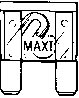BAYONET TYPE MAXI FUSE 20 AMP(22987)