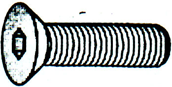 FLAT SOCKET CAP SCREW (SAE) 1/4 X 1/2(86800)